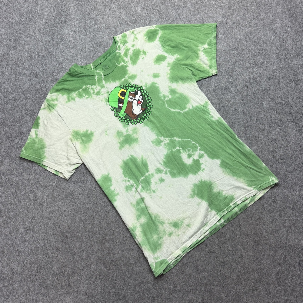 Buc-ee's Shirt Mens XL Green Tie Dye St Patricks Day Paddy Graphic Tee Irish